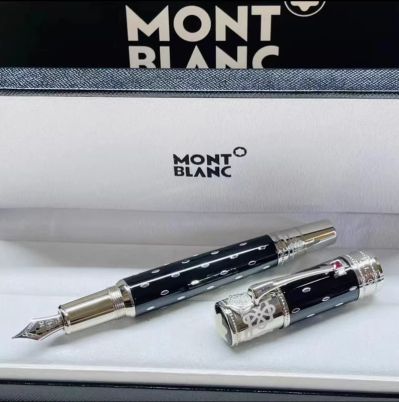 MONTBLANC Elizabeth Queen  Heavy Touch Fountain Pen, Ink Pen, Signature Pen, Precious Bead Pen, Neutral Pen